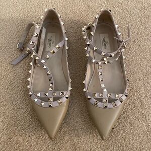 Valentino rockstud flats size 39